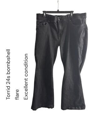 Sz 24s torrid Black Bootcut Jeans - Flared Leg
